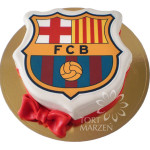 Fototort w kształcie herbu FC Barcelona