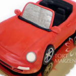 Tort 3D samochód Porshe 911