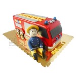 tort 3D wóz strażacki, Strażak Sam