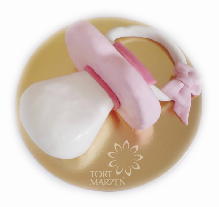 Tort smoczek na Baby Shower