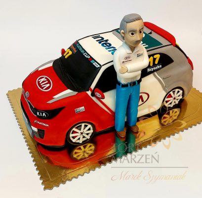 Tort Firmowy 3D - Kia z figurką